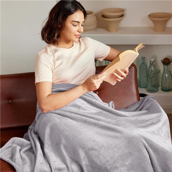 New Exclusivo Mezcla Extra Large Fleece Throw Blanket for Couch, Sofa, 300GSM - Picture 3 of 6